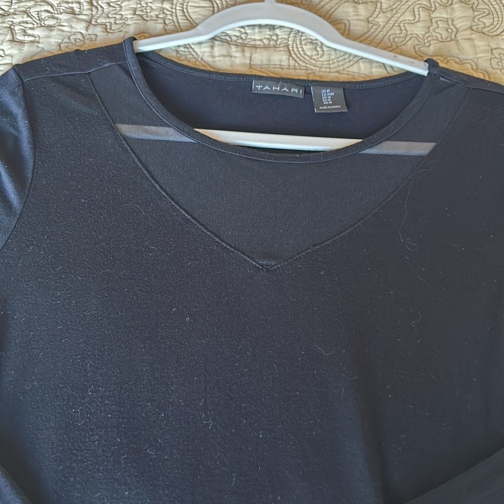 “Tahiti” top w/ mesh accent on chest - Picture 5 of 9